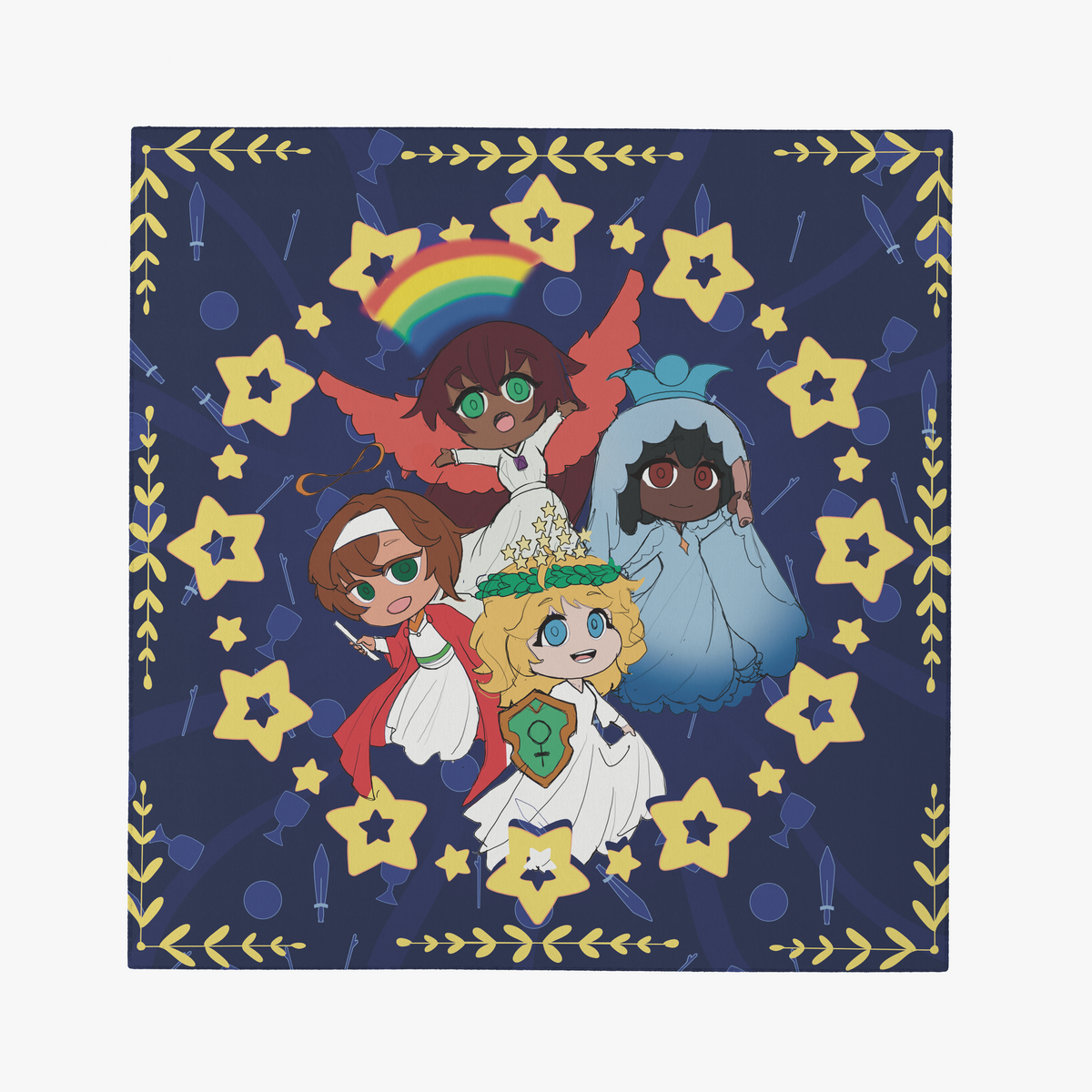 Chibi Tarot Altar Cloth