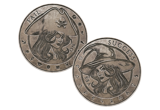 Lady Pirates Silver Divination Coin