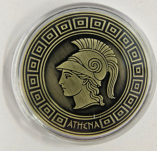 Hellenic Tarot Gold Divination Coin